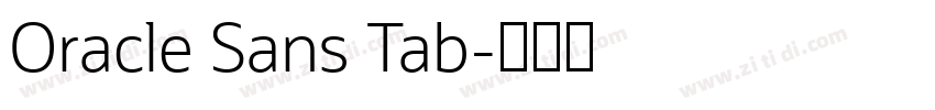 Oracle Sans Tab字体转换 Oracle Sans Tab字体转换